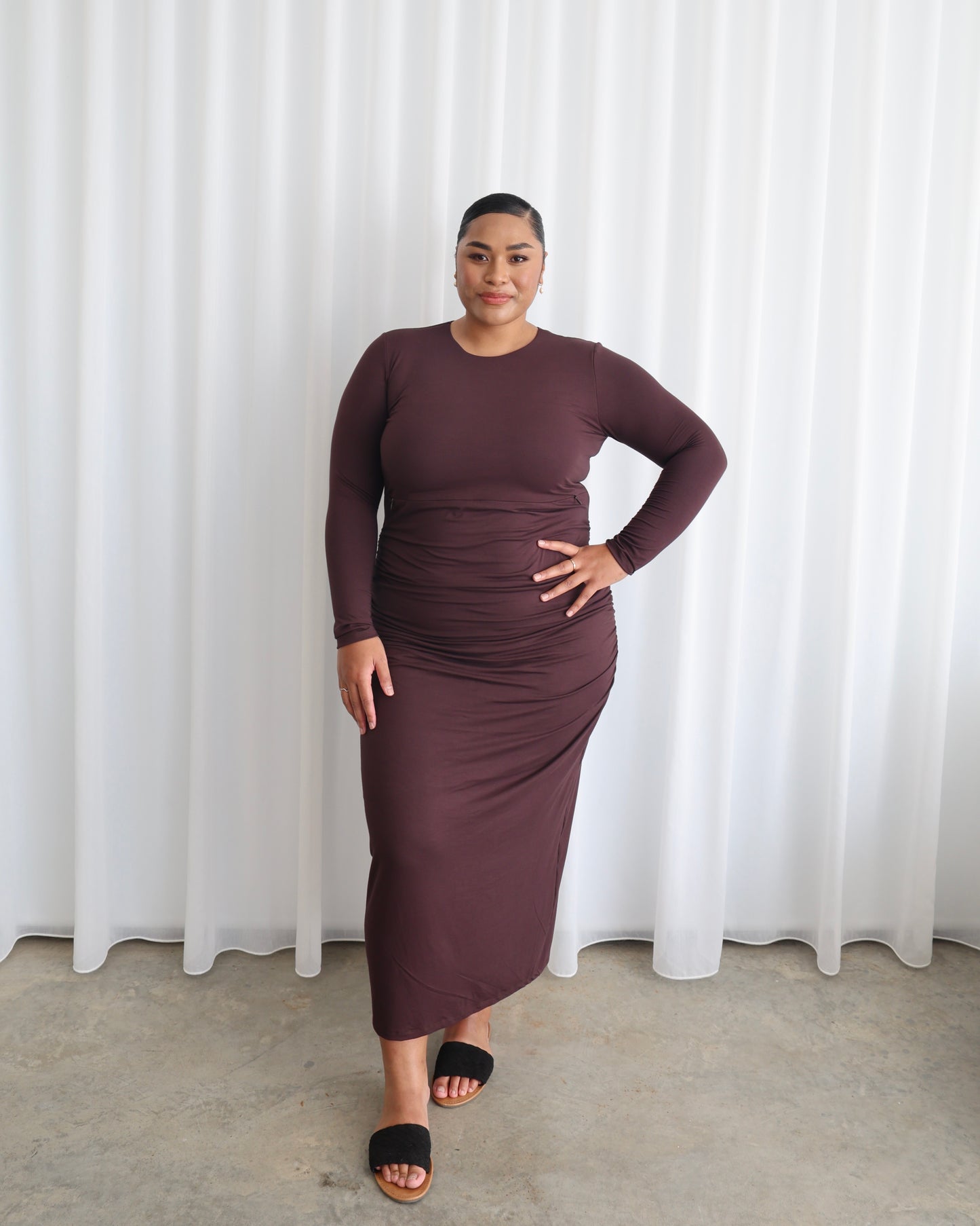 Our Signature Bamboo Long Sleeve Maxi Dress